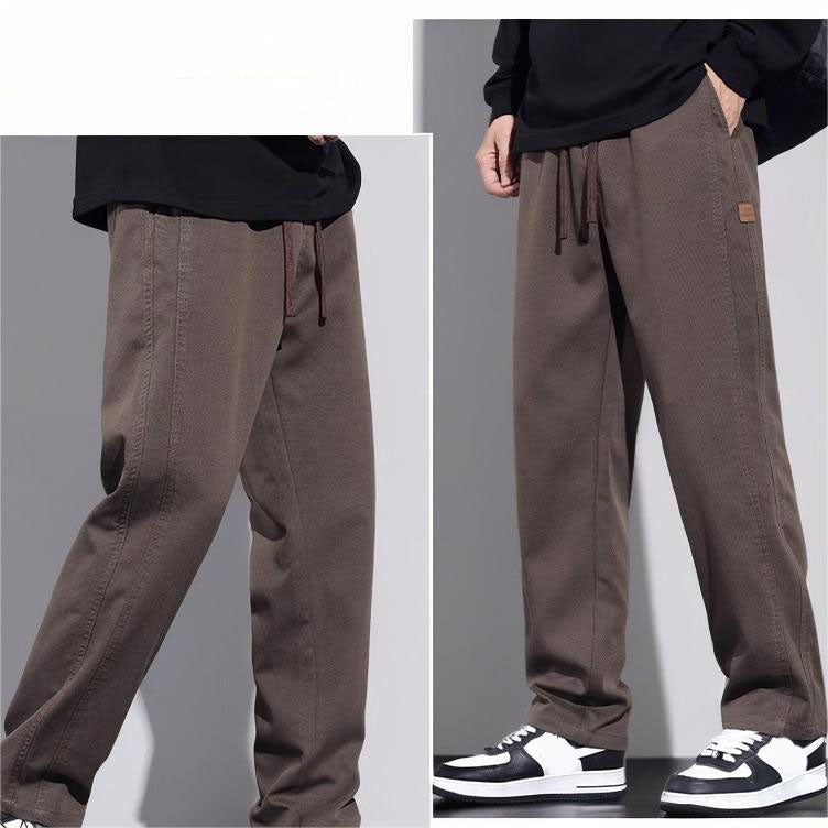 Men's Fashion Drawstring Loose Straight Leg Pants（50% OFF）