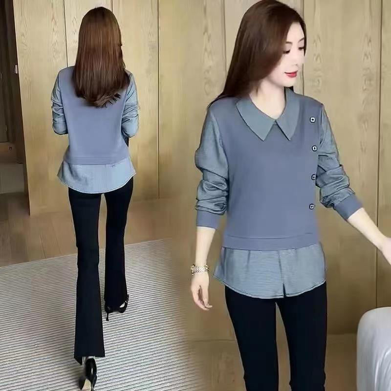 💐Women's Chic Faux 2-Piece Shirt