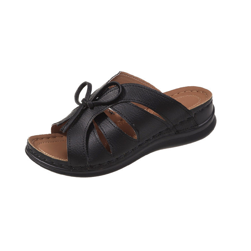 🔥Last Day 40%OFF🔥Women's Comfort Bowtie Slide Sandals