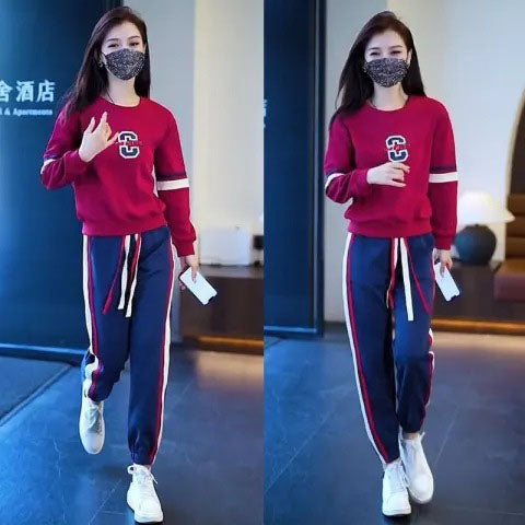 🔥Hot sale 36.99🔥- Fashionable and casual long-sleeved round neck loose sweatshirt suit