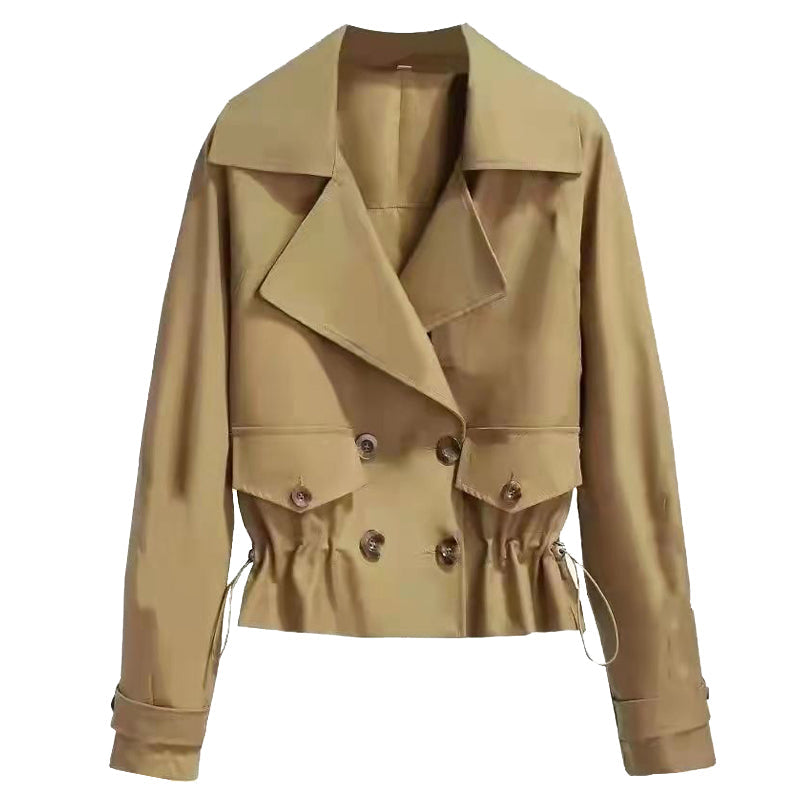 🔥45%OFF🔥Korean Style Short Fashion Trench Coat🧥🍂