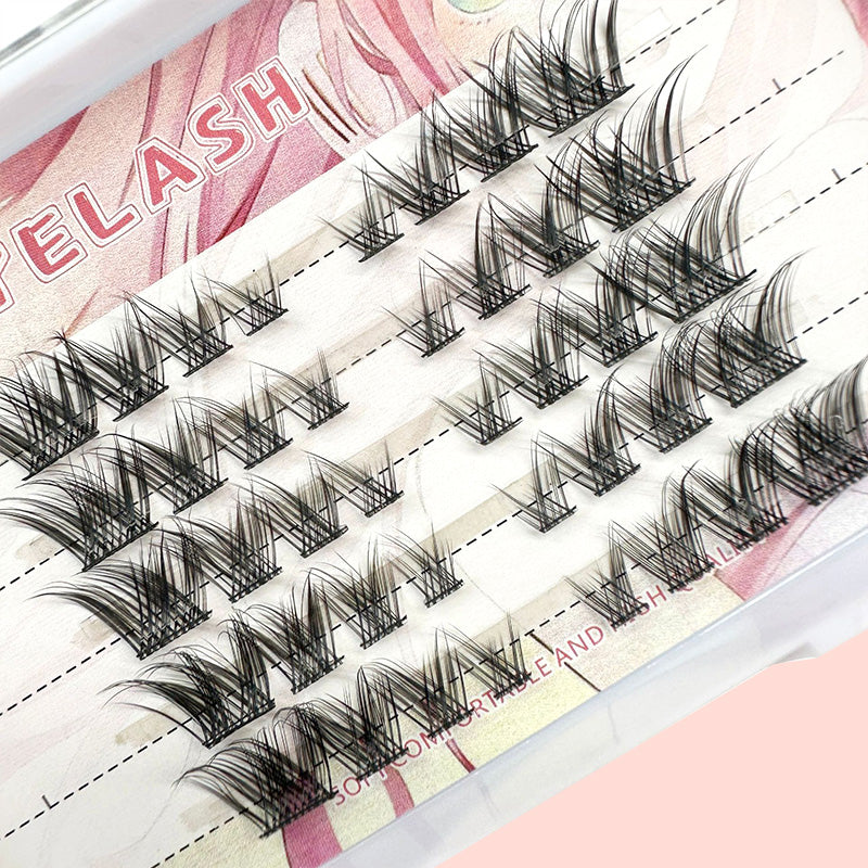 Clusters Individual Fox Style Thick False Eyelashes