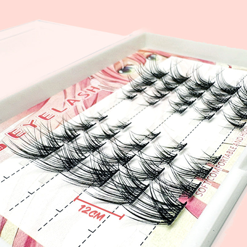 Clusters Individual Fox Style Thick False Eyelashes