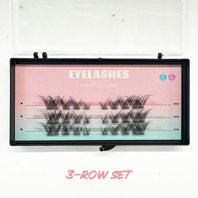 Clusters Individual Fox Style Thick False Eyelashes